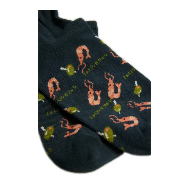 Ysabel Mora Ανδρικές Κάλτσες Σοσόνια Sockarats Shrimps, Χρώμα Κυπαρισσί - ONESIZE 2