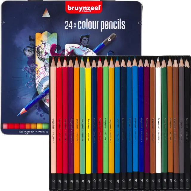 Σετ Ξυλομπογιές Bruynzeel Colour, 24 Χρώματα