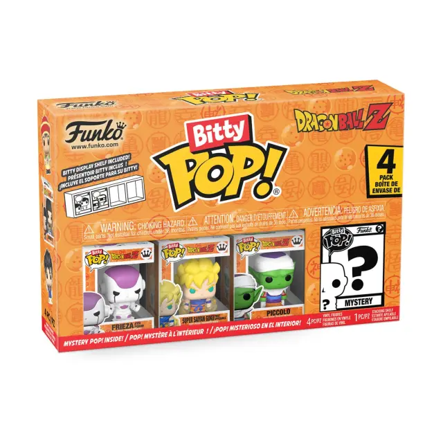 Funko POP! Bitty 4-Pack: Dragon Ball Z- Frieza, Super Saiyan, Piccolo, Mystery Vinyl Figures 2