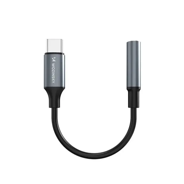 Wozinsky WACM-01 USB-C to 3.5mm Mini Jack Adapter Black