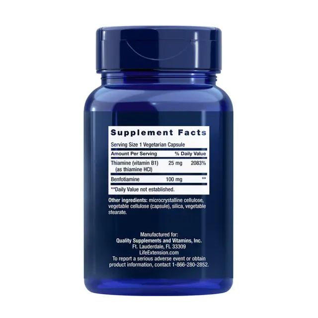 Life Extension Benfotiamine with Thiamine 2