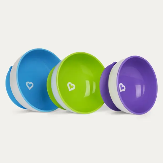 Munchkin Stay Put Bowls Μπολ Με Βεντούζα 3 τμχ (1107502) 3