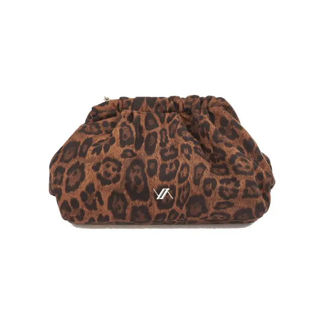 Verde Γυναικεία Τσάντα Αμπιγιέ 01-0002174 ANIMAL PRINT Καφέ