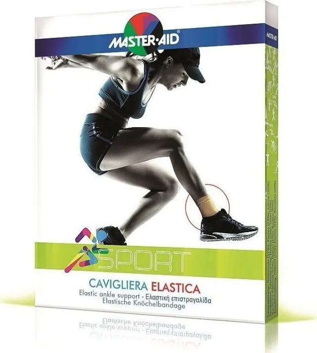 Master-Aid Sport Ελαστική Επιστραγαλίδα Large Μπεζ 1 Τεμάχιο