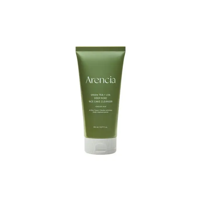 Arencia Green Tea + LHA Deep Pore Rice Cake Cleanser Καθαριστικό Προσώπου Βαθύ Καθαρισμού και Ήπιας Απολέπισης, 150gr