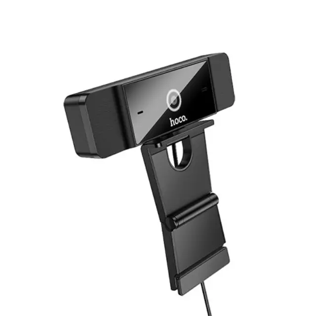 USB Webcam Hoco D100 1080p 30Fps Dual Microphone Μαύρη 1.5m 2