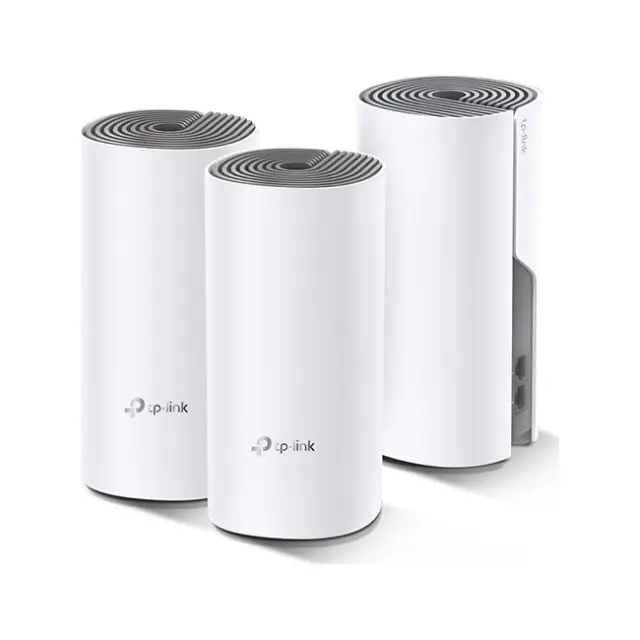 TP-LINK Deco E4 v1 WiFi Mesh Network Access Point Wi‑Fi 5 Dual Band (2.4 & 5GHz) σε Τριπλό Kit 2