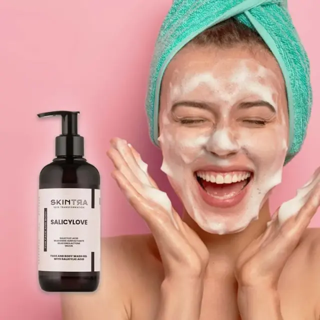 SkinTra Salicylove Salicylic Acid Gel for Face and Body Wash 250ml 2