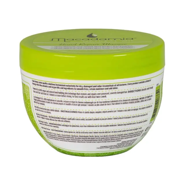 Macadamia Natural Oil Bond Repair Masque 236ml - Vegan Μάσκα Αναδόμησης - Δημιουργίας Δεσμών 2