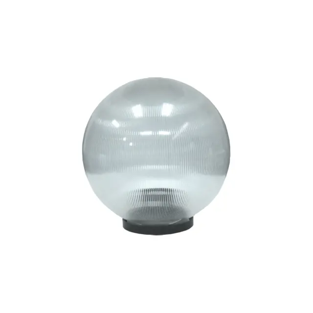 Aca Light ΠΡΙΣΜΑΤΙΚΗ ΑΚΡΥΛΙΚΗ ΜΠΑΛΑ ΦΩΤΙΣΤΙΚΟ ΜΕ ΓΡΙΦΑ ΔΙΑΦΑΝΗ ΣΥΜΒΑΤΙΚΟ 1xΕ27 IP45 Φ250