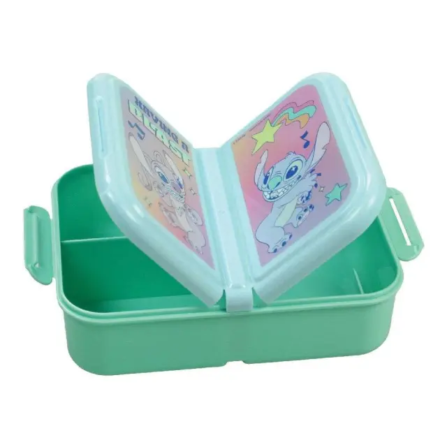 Δοχείο φαγητού με χωρίσματα Stitch 900ml 2