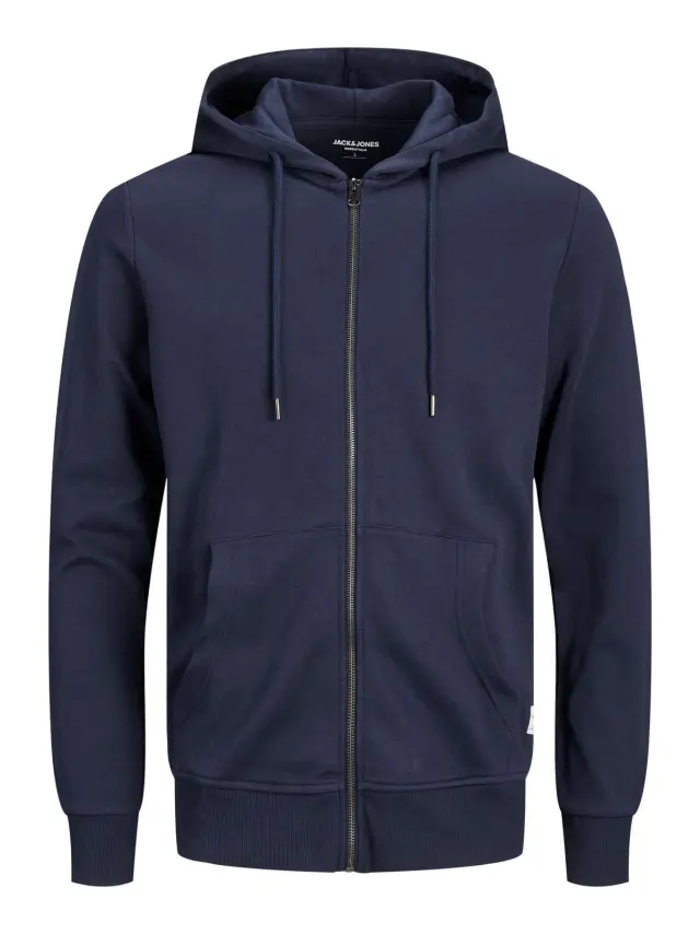 JJEBASIC SWEAT ZIP HOOD NOOS Navy Blazer