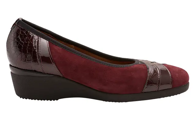 Soffice Sogno Μπαλαρίνες Γυναικείο δέρμα Nubuck/δέρμα λουστρίνι Κόκκινο ASS/7021 VINO 3