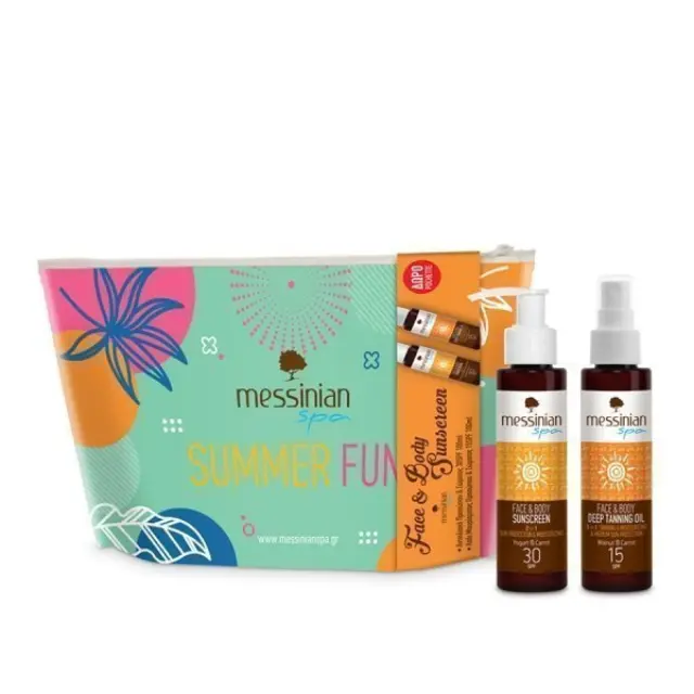 Messinian Spa Σετ Summer Αντιηλιακό Προσώπου και Σώματος SPF30 100ml & Tanning Oil SPF15 100ml