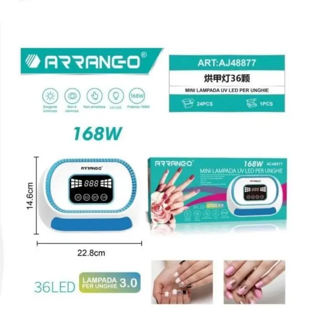 Φουρνάκι Νυχιών Arrango UV / LED 168W 2