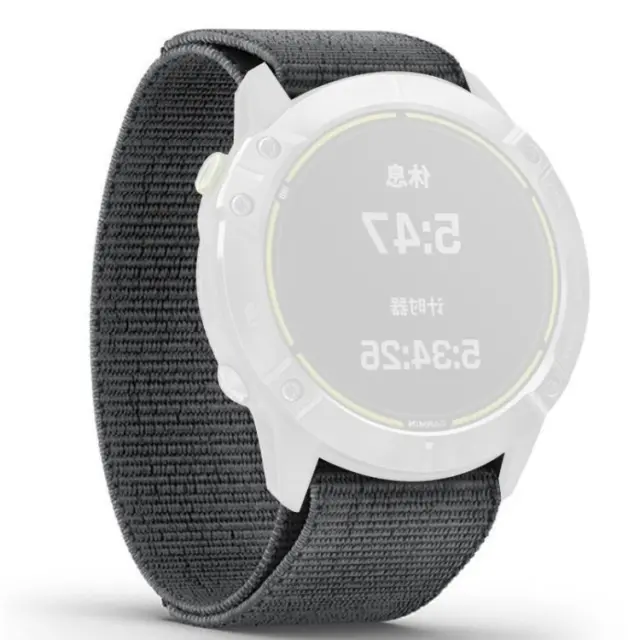 Λουράκι Knitted Nylon για Garmin Fenix 3/5x/3hr/5x Plus/6x/6x Pro/7x/8/9 (51mm) Grey OEM