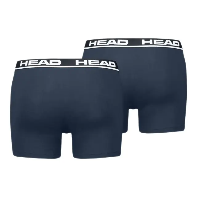 HEAD Ανδρικό Boxer Super Soft Cotton - Διπλό Πακέτο, Χρώμα Dress Blue-White - M 2