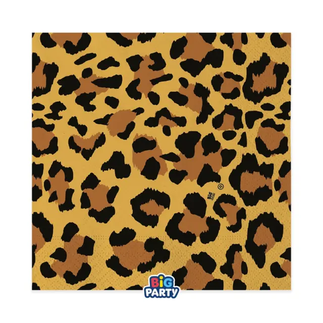 Χαρτοπετσέτες φαγητού 33εκ Animal Print / 16 pcs
