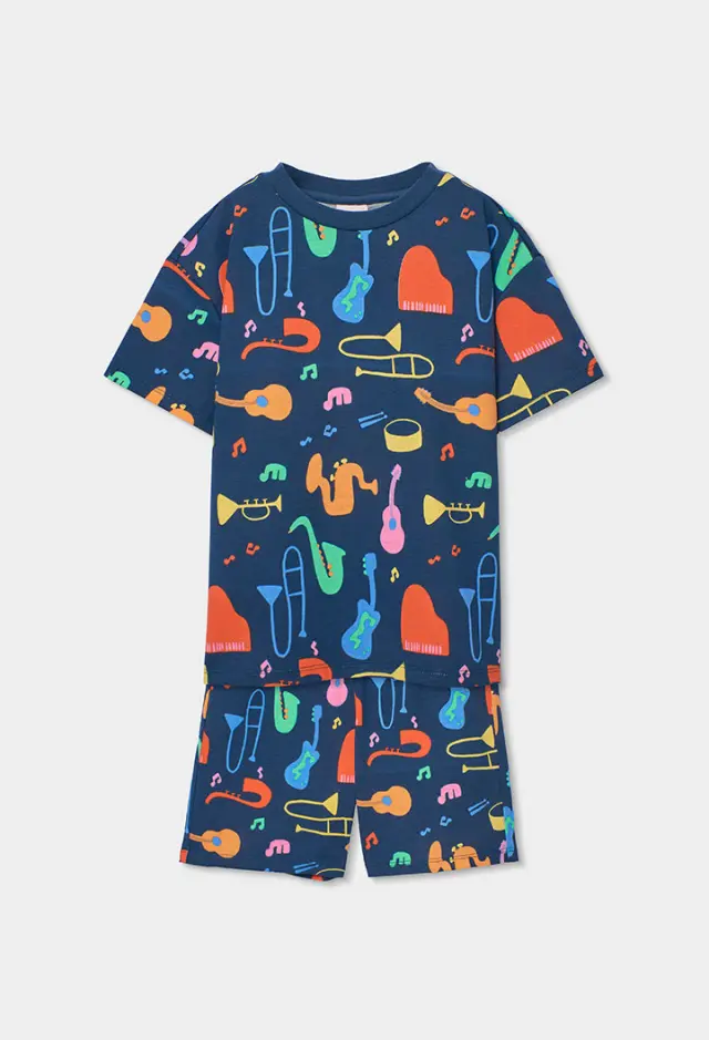 Boboli Knit pyjamas με τύπωμα για αγόρι 683018-9776