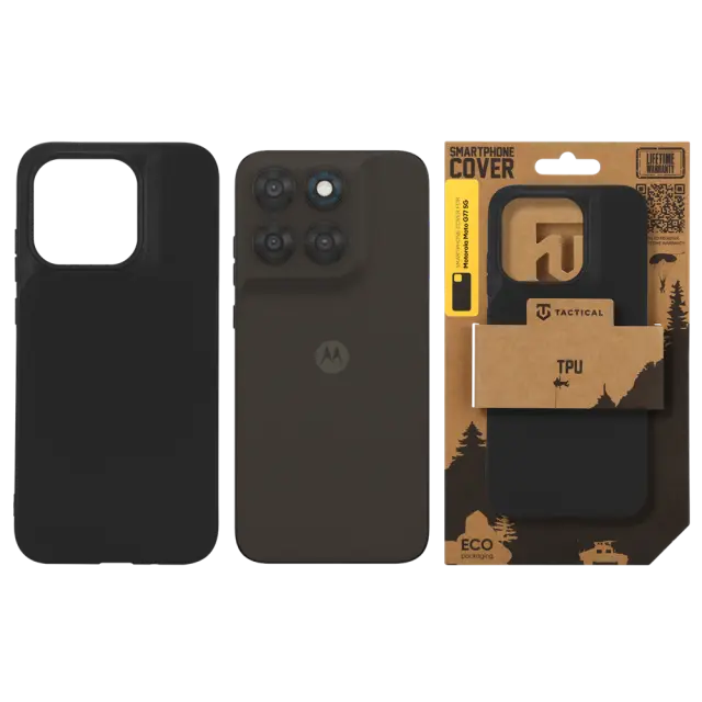 Tactical TPU Cover for Motorola Moto G77 5G Black 3
