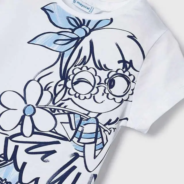 Mini 2 έως 10 ετών Μπλούζα σταμπωτή Better Cotton λευκό - 3Ε 2