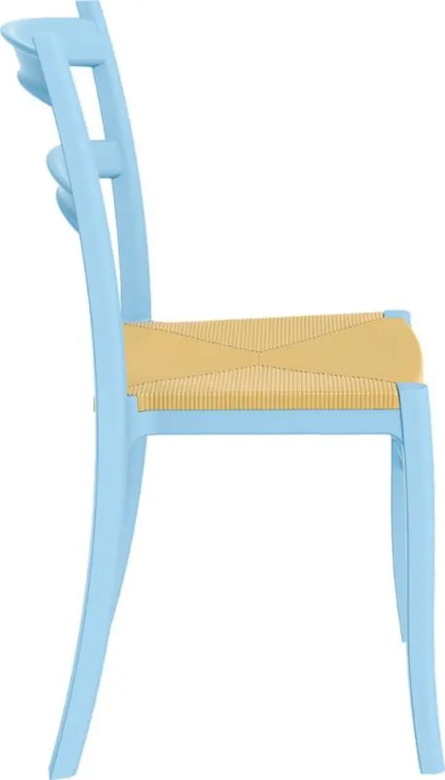 Καρέκλα Στοιβαζόμενη TIFFANY Ανοιχτό Μπλε PP 45x51x85cm 3