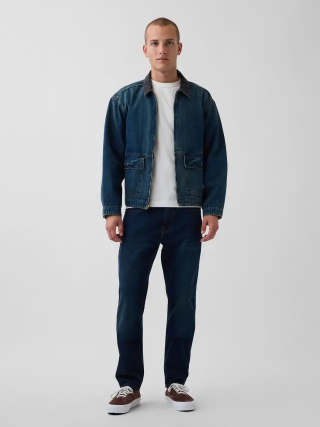 Ανδρικό Τζιν Παντελόνι Slim Γραμμής Worn dark