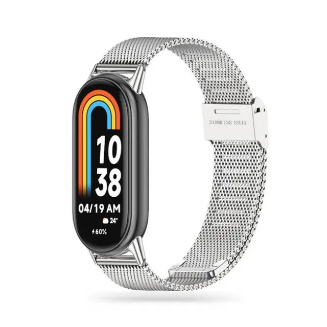 Tech-Protect Milanese Band Strap Xiaomi Smart Band 8 / 8 NFC Silver