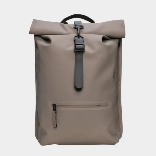 Σακίδιο Πλάτης Rains Rolltop Rucksack W3 13320-173 Cinder Καφέ - ONESIZE