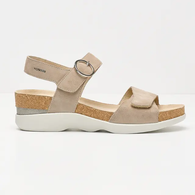 Mephisto Πέδιλα Γυναικείο δέρμα Nubuck Μπεζ MEP/ORIANA WARM GREY