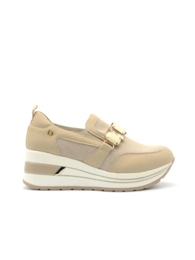 Donna Serena Sneakers Γυναικείο δέρμα Μπεζ DSE/5548 BEIGE - 36 3