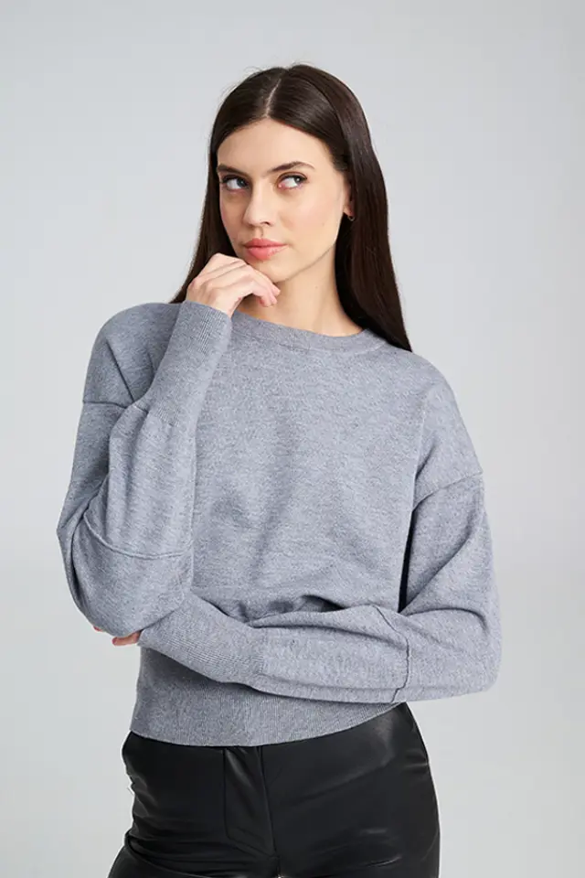 Minimal Πλεκτό με Κομψή Εφαρμογή ESTRELLA SWEATER - XS