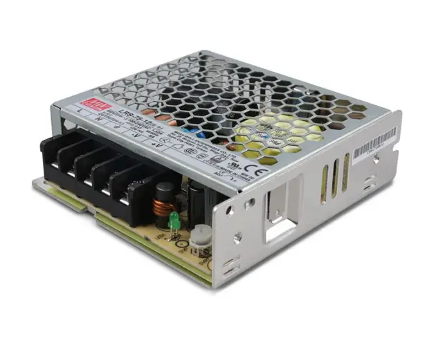 AC-DC Single output enclosed power supply; Universal AC input; Output 12Vdc at 6A; Up to 5G vibration; 1U low profile 75W