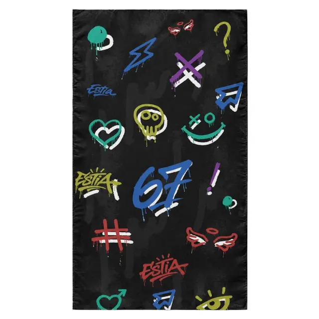 Estia Πετσετα Θαλασσης Microfiber με Τσαντάκι 90x180 cm six Seven