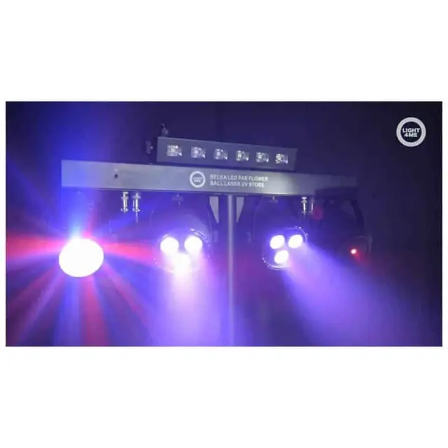 LIGHT4ME T-BAR LED PAR FLOWER BALL LASER UV STROBE disco lighting multieffect 3
