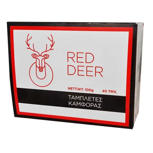 Red Deer Εντομοαπωθητικές Ταμπλέτες Καμφοράς 100gr 40 tabs