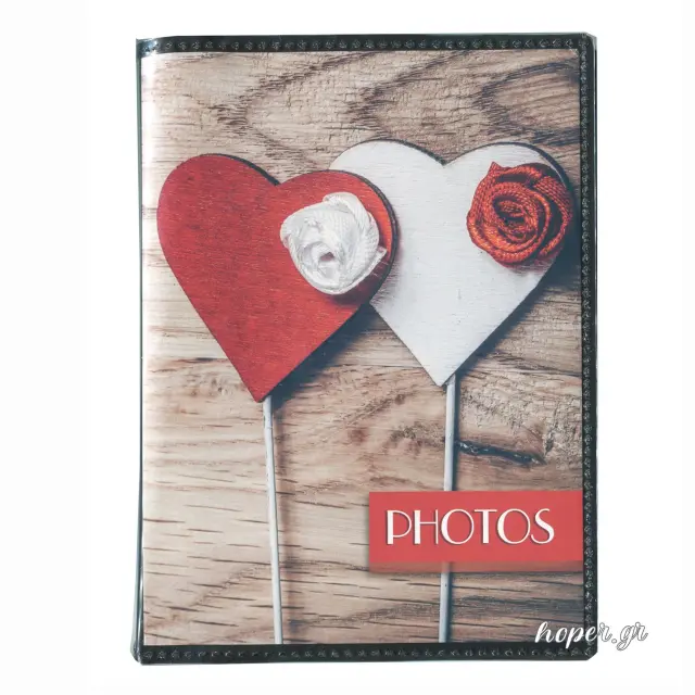 Άλμπουμ pocket με θήκες για 40 φωτογραφίες 10X15 love and hearts 01 (MC4640)