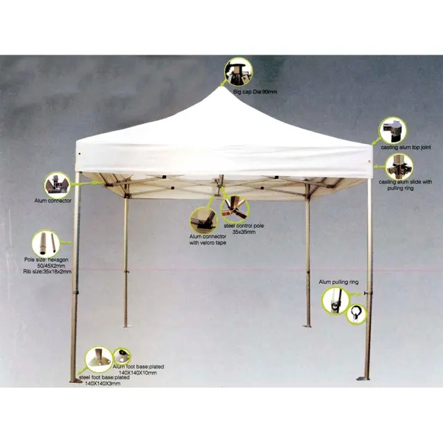 ESCAPE Gazebo Επαγγελματικό 3x4,5 Ενισχυμένος Ιστός (12144)