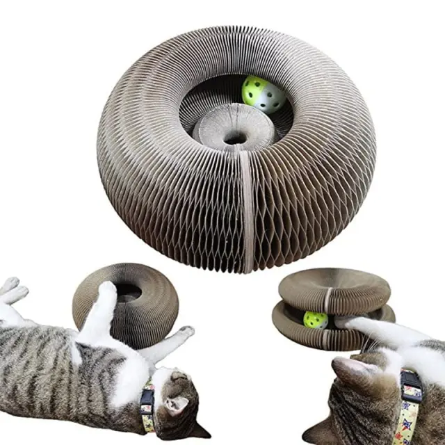 Παιχνίδι γάτας στρογγυλή ξύστρα - Cat scratching board Z699414 2