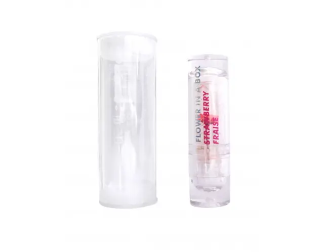 Inuwet Flower in a Box Lip Balm Strawberry Βάλσαμο Χειλιών που Αλλάζει Χρώμα με Αληθινό Λουλούδι 3g 2