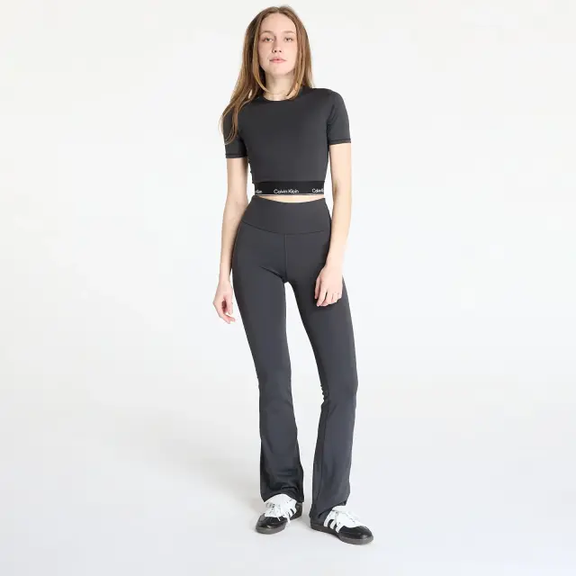 Calvin Klein - Γυναικείο Μακρύ Κολάν Flared Gym Leggings LVGWS5L611-UB1 Μαύρο - XS