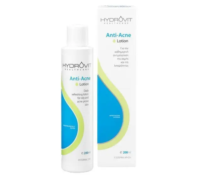 Hydrovit | Anti-Acne Lotion | Λοσιόν κατά της Λιπαρότητας για Δέρμα με Τάση Ακμής | 200ml