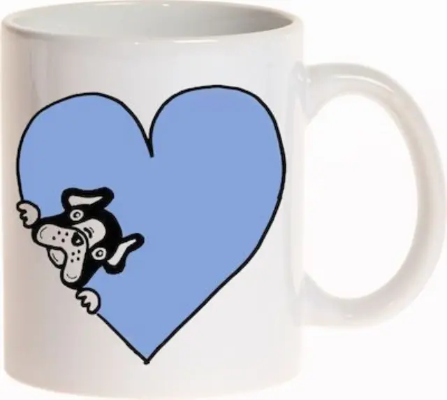 κούπα σκύλος french bulldog light blue 325ml