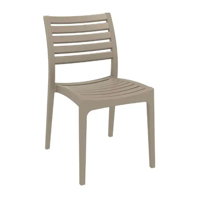 Καρέκλα Στοιβαζόμενη ARES Dove Grey PP 48x58x82cm