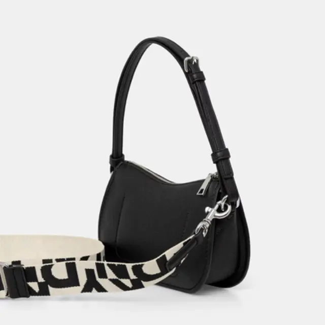 Γυναικεία Τσάντα Ώμου DKNY Nessa Shoulder Bag R543AO36-BSV Μαύρη Μαύρο - One Size 2
