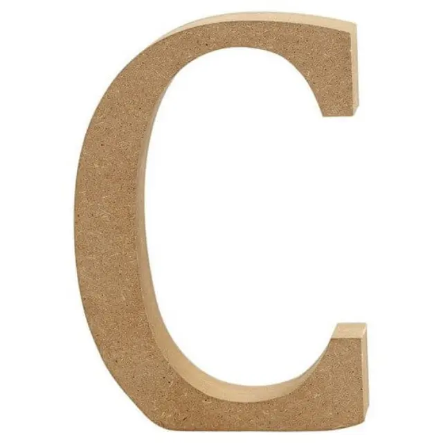 Γράμμα βάσης Mdf 13cm, πάχος 2cm - C