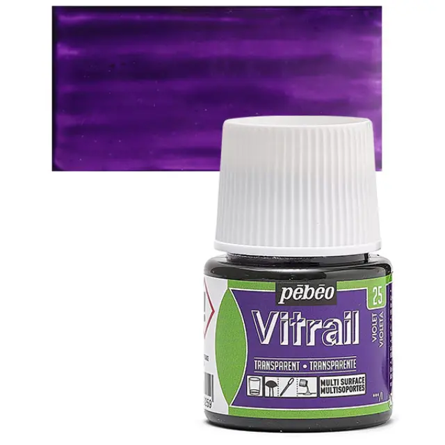 Pebeo Vitrail Διάφανο Σμάλτο - 25 Violet - 45ml