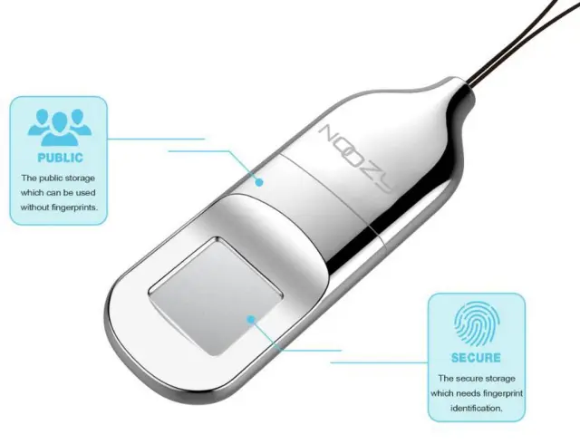 USB 2.0 Noozy Linus Fingerprint Flash Drive 32GB 2