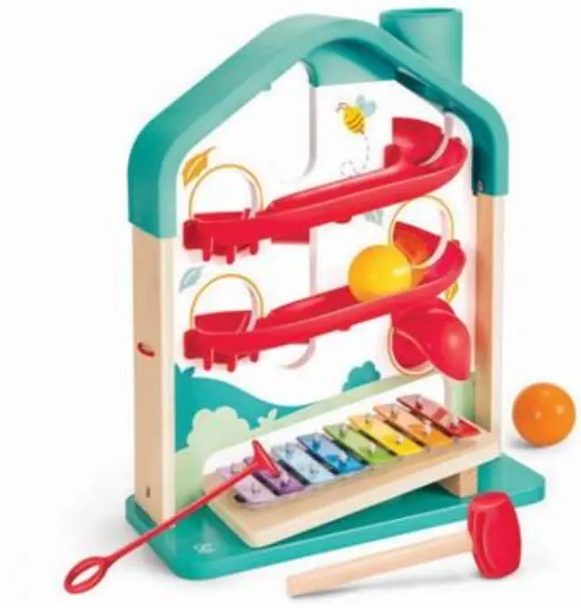 Hape Early Melodies Ξύλινο Ξυλόφωνο Ball Run