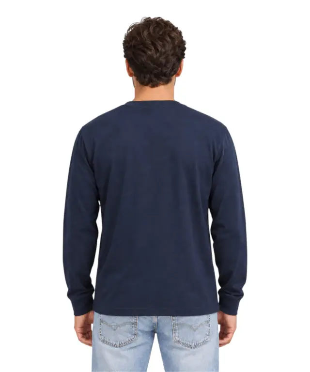 Timberland - Ανδρικό Μακρυμάνικο T-Shirt Jersey Cotton TBC0YHPY-433 Μπλε - L 3